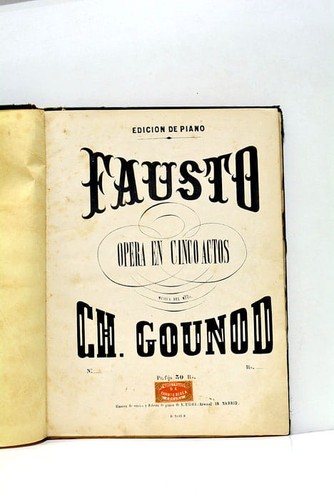 Fausto gounod madrid - fausto,