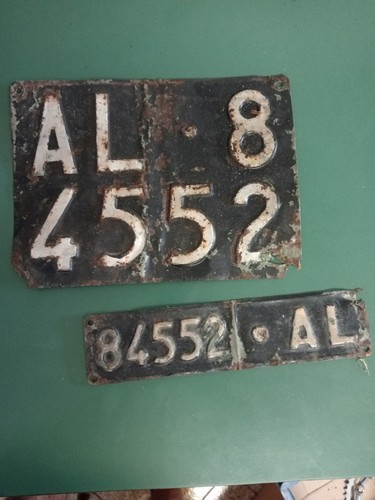 Targa auto anni alfa - auto, romeo